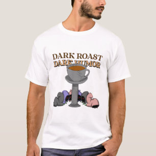Camiseta Café assado de café assado a preto