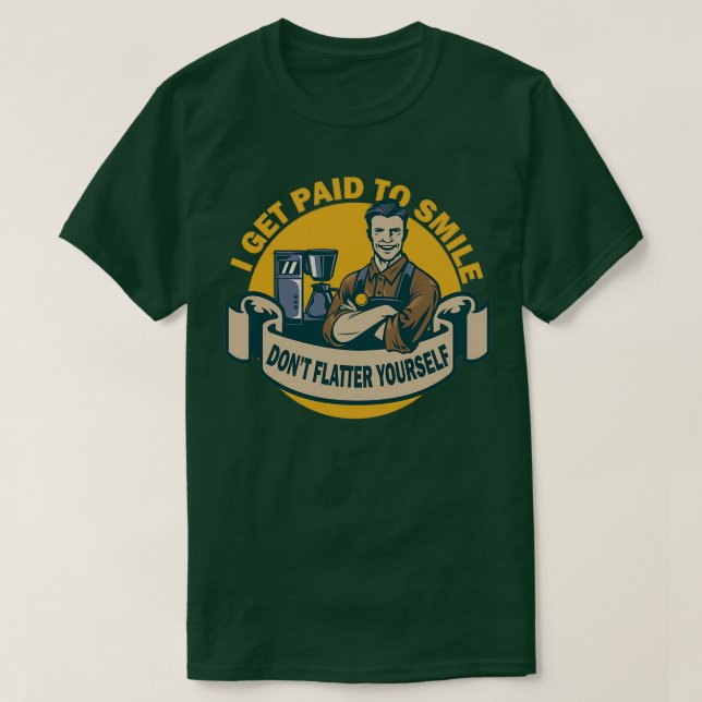 Camiseta Café Barista 28 (Frente do Design)