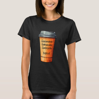 Camiseta Café Barista Misspells Sasquatch - Pé Grande Engra
