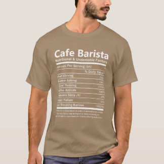 Camiseta Café Barista Nutricional E Incontestável