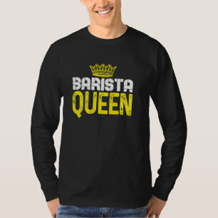Camiseta Café Barista Rainha Favorita Presente para Criador