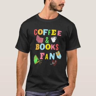 Camiseta Café - Beber Café Ler Livros Livro