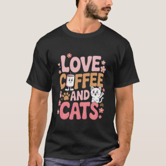Camiseta Café Bistrô de Baristas Bebedores de Café Gato Fof