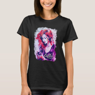 Camiseta Café Bliss - Aquarela Artística