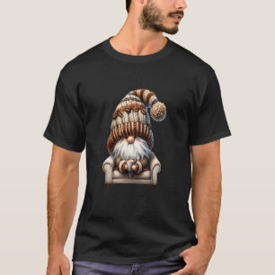 Camiseta Café Bonito Gnomo Para Homens E Mulheres Aposentad