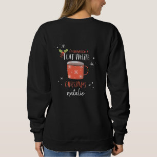 Camiseta Café branco achatado e divertido amantes do café d