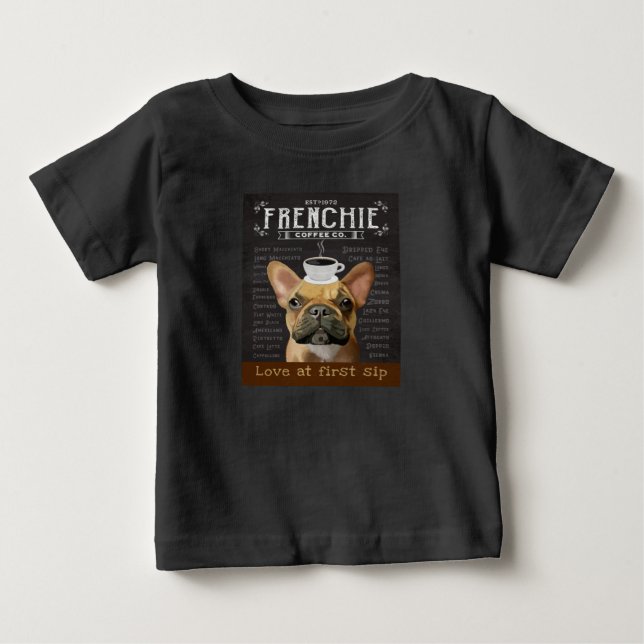 Camiseta Café Buldogue Francês (Frente)