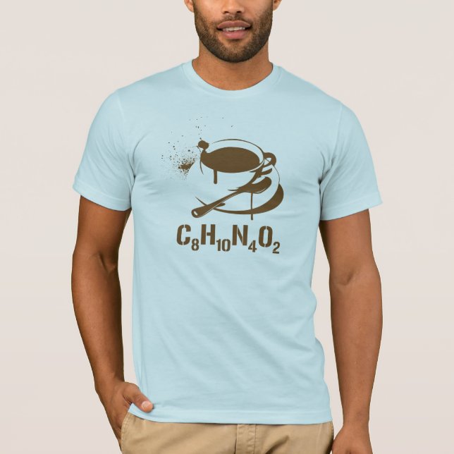Camiseta Café C8H10N4O2 (Frente)