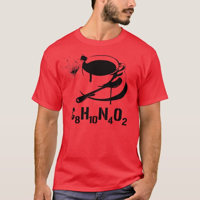 Camiseta Café C8H10N4O2 (Frente)