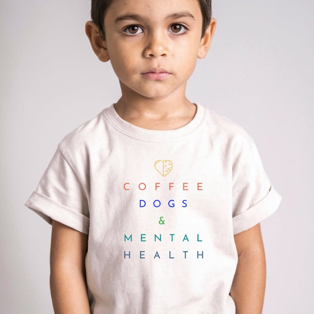 Camiseta Café, Cães e Saúde Mental - O Trio Perfeito (Criador carregado)