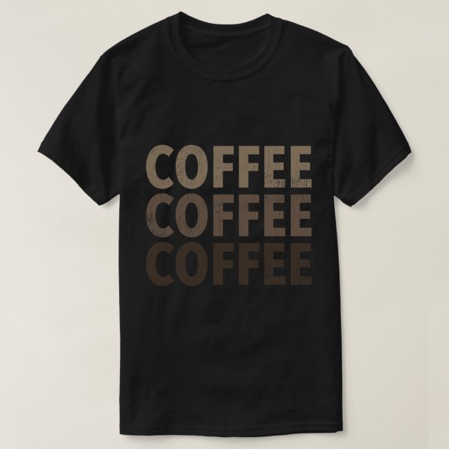 CAMISETA CAFÉ, CAFÉ, CAFÉ (Frente do Design)