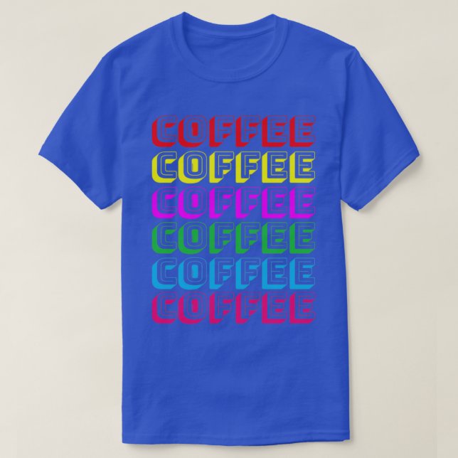 Camiseta Café Café Café Café Café Presente no verão (Frente do Design)