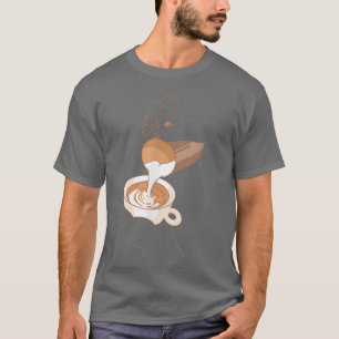 Camiseta Café Café Cappucccino Leite Espuma Café Espre