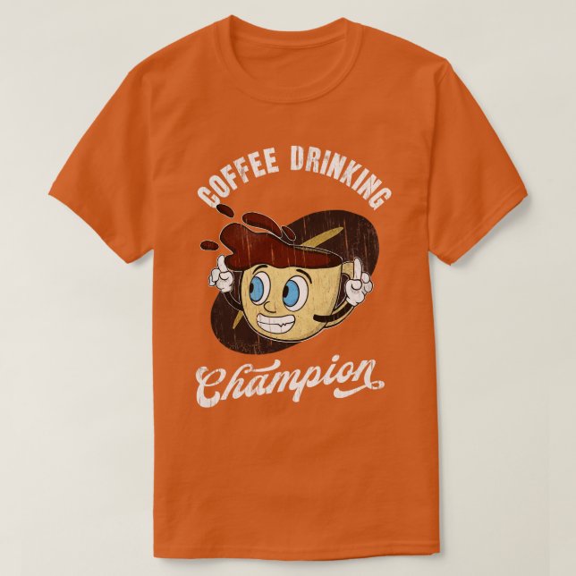 Camiseta Café Cafeeiro Drinkers Campeão (Frente do Design)