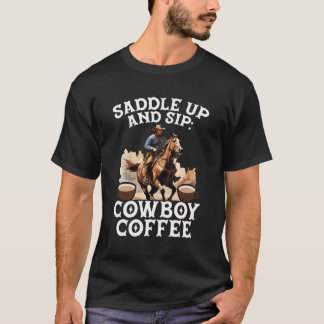 Camiseta Café Cafeína Drinker Western Rodeo Bull