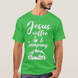 Camiseta Café Camp Aterramento Externo Acampando Jesus Engr