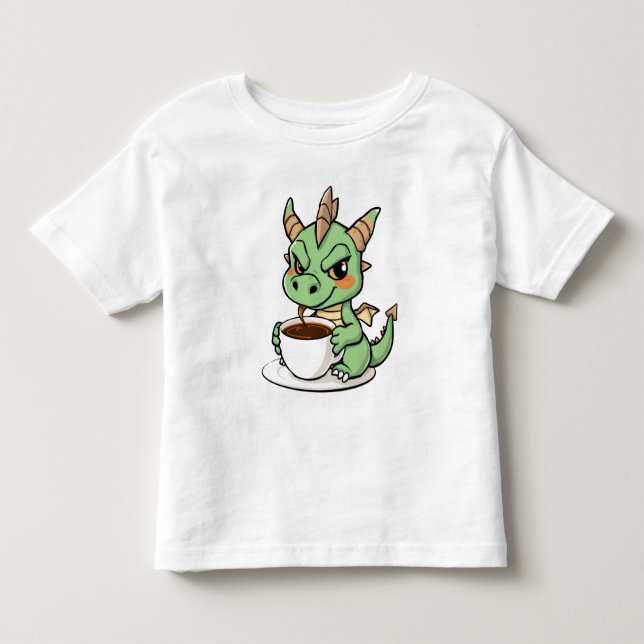 Camiseta Café, Caos e Dracenpower (Frente)