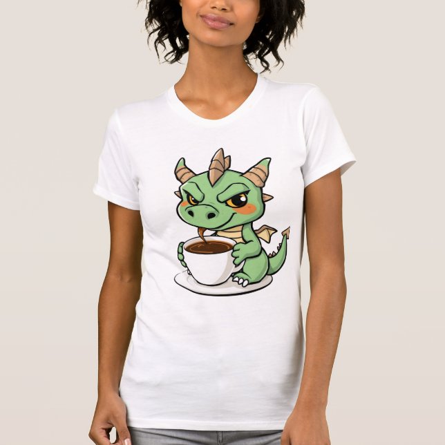 Camiseta Café, Caos e Dracenpower (Frente)