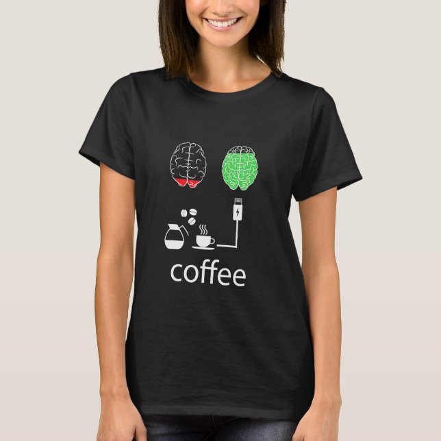 Camiseta Café Carrega Meu Humor (Frente)