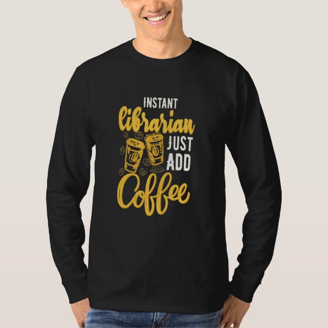 Camiseta Café Carregando Instantys Bibliotecários Justament (Frente)