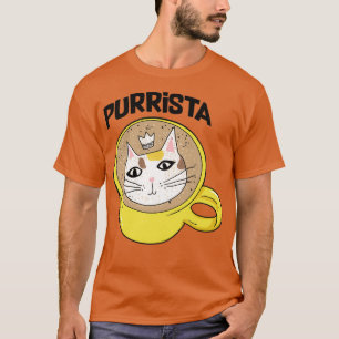 Camiseta Café Cat Barista Purrista