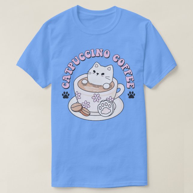 Camiseta Café Catpuccino (Frente do Design)
