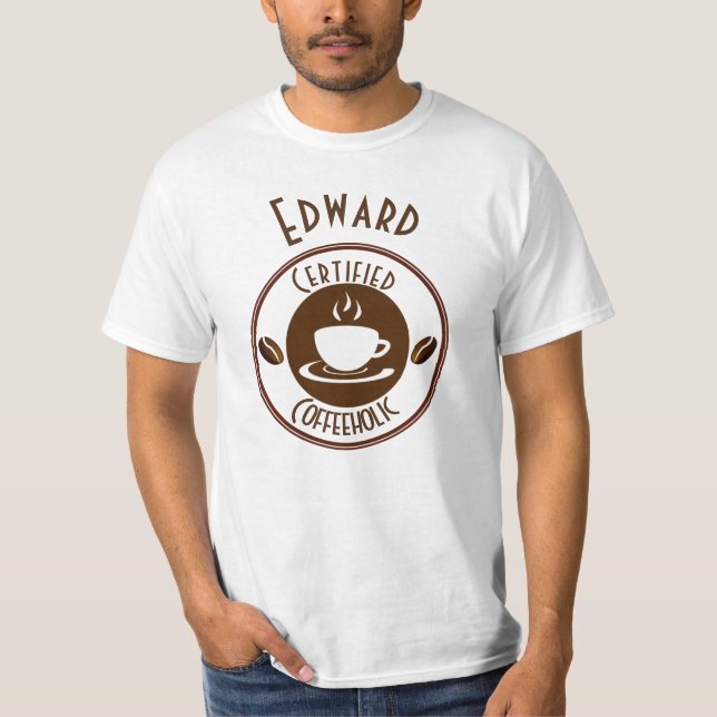 Camiseta Café CertificadoCarimbo Holic (Frente)