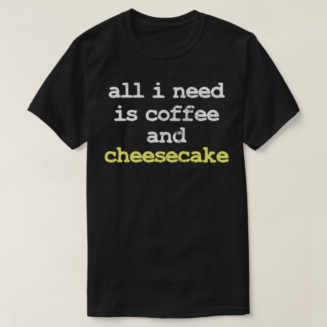Camiseta Café Cheesecake (Frente do Design)