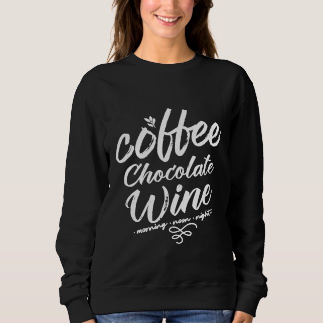Camiseta Café Chocolate Vinho Manhã Noite e Noite de Ca (Frente)