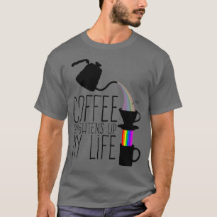 Camiseta Café clareia minha vida