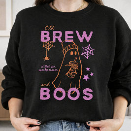 Camiseta Café Coado Frio E Fantasmas Piada De Halloween Par