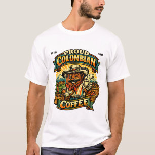 Camiseta Café colombiano orgulhoso