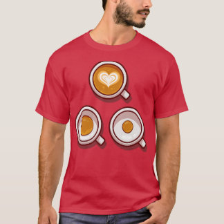 Camiseta Café Com Cartografia De Espuma