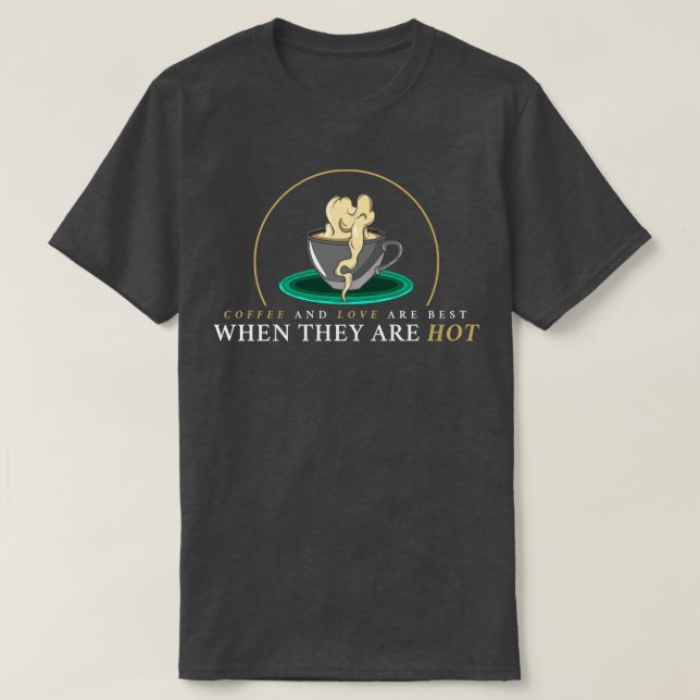 Camiseta Café com espuma de café (Frente do Design)
