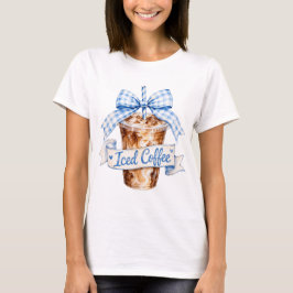Camiseta Café Com Gelo de Verão PNG Desenho de Cold Brew Aq