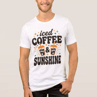Camiseta café com gelo sol vibes de verão 