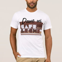 Camiseta Café com leite em pó