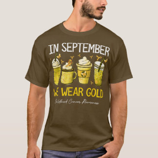 Camiseta Café com Leite Em Setembro Nós Usamos Dourado Infâ