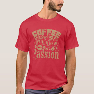 Camiseta Café com novo presente de Cafeína da Paixão