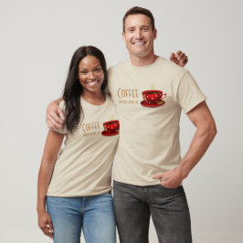 Camiseta Café Compreende/Vermelho com t/T-t-shirt/Hoodies