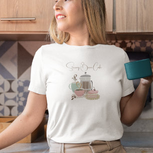 Camiseta Café Compro Bakery Café Quirky Retro Watercolor