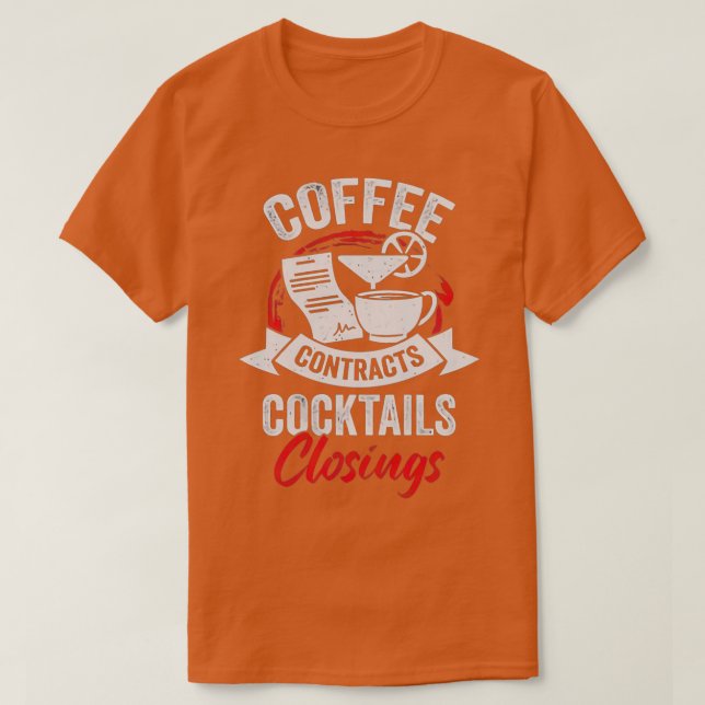 Camiseta Café contrata cocktails fechando (Frente do Design)