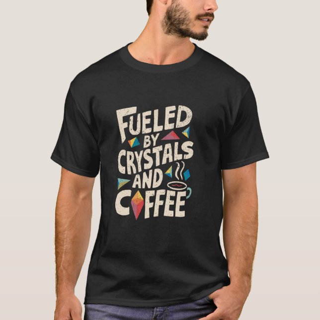Camiseta Café & Cristais Ritual Matinal (Frente)