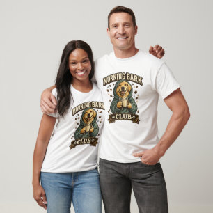 Camiseta Café Cute Golden Retriever