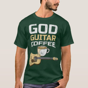 Camiseta Café Da Guitarra E Sobremesa Guitarrista De Jesus
