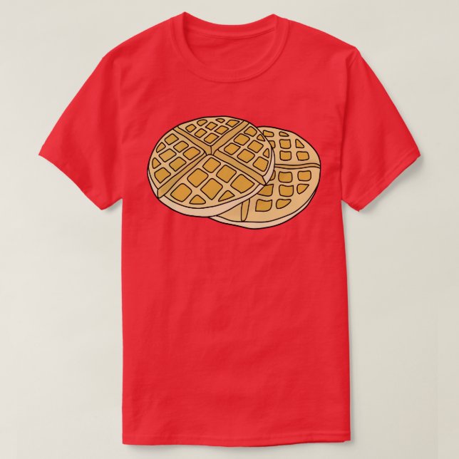 Camiseta Café da manhã com Waffle (Frente do Design)