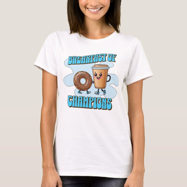 Camiseta Café da Manhã dos Campeões (Frente)