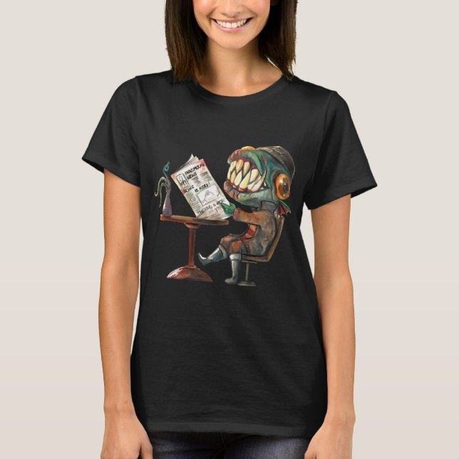 Camiseta Café da manhã em Innsmouth (Frente)