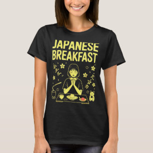 Camiseta Café da Manhã Japonês Chá de Arroz Miso Zen Gráfic