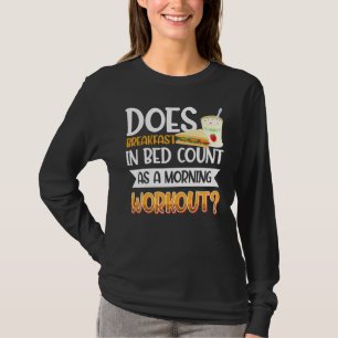 Camiseta Café da Manhã na Cama Comida Ovo Treino
